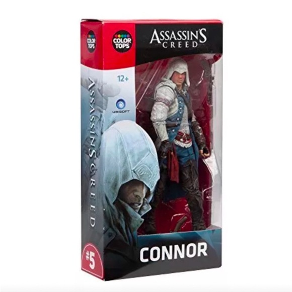 Assassins Creed 7” Action Figure Connor #5 Red Wave Color Tops Collector Edition - Picture 3 of 14